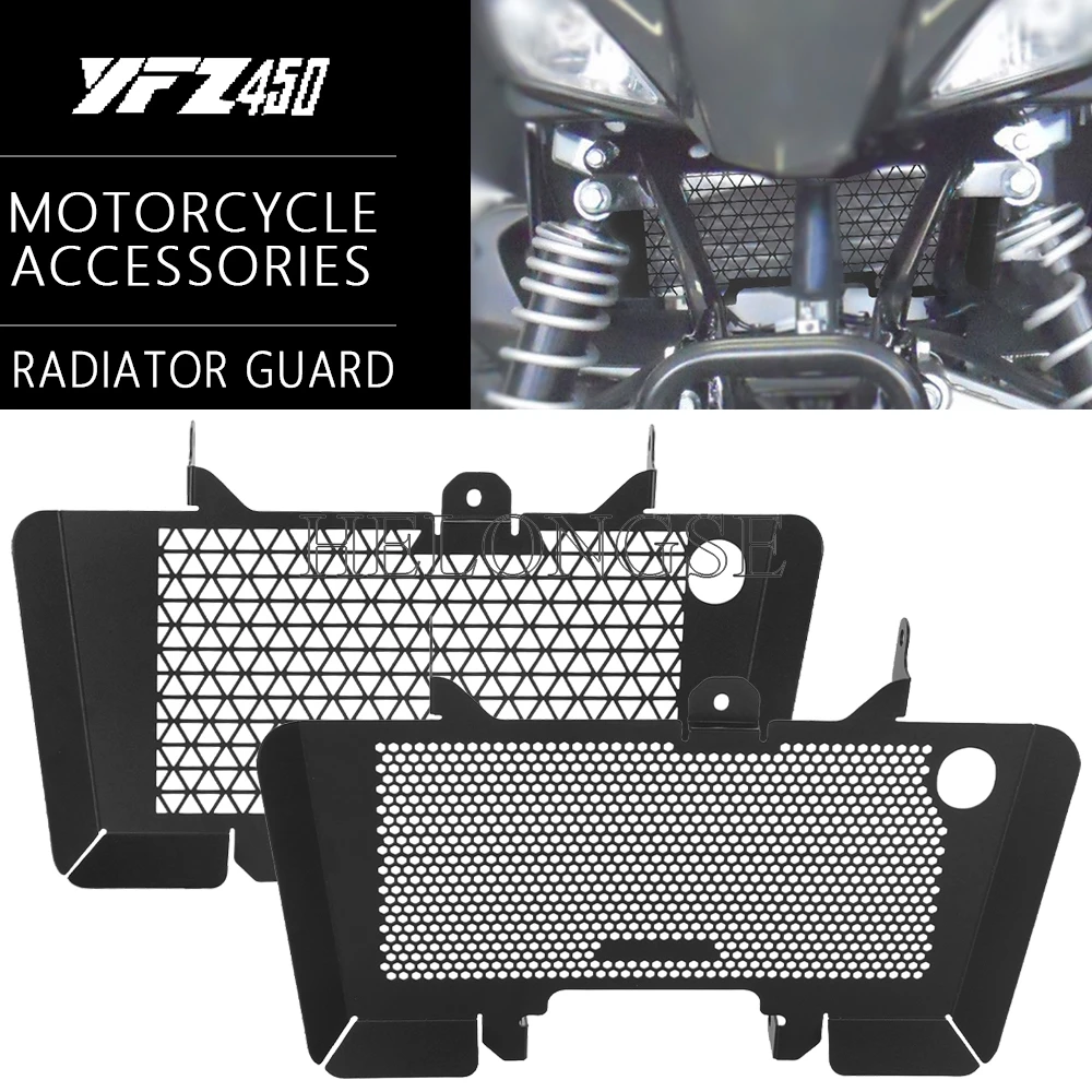 

Motorcycle For Yamaha YFZ450R YFZ 450R 2009 2010 2011 2012 2013 Radiator Grille Grill Guard Cover Protector YFZ450X 2010-2011