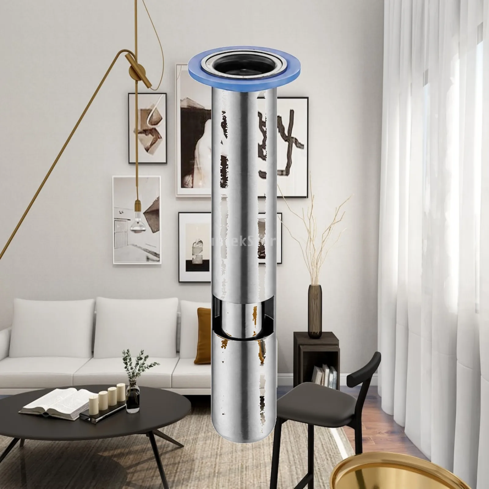 Floor Drain Core with Backflow Preventer Easy to Install Stainless Steel Bathroom Floor Drain Replacement Core Compact