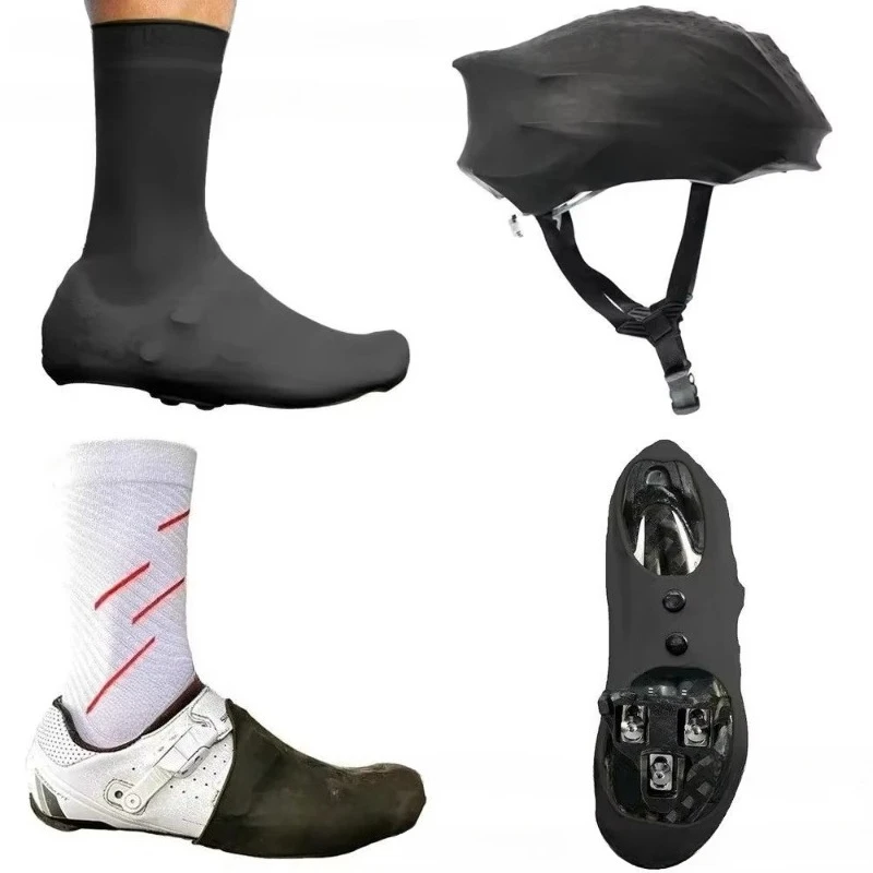 Silicone toe cover shoe cover buckle covers road bike shoes waterproof and windproof