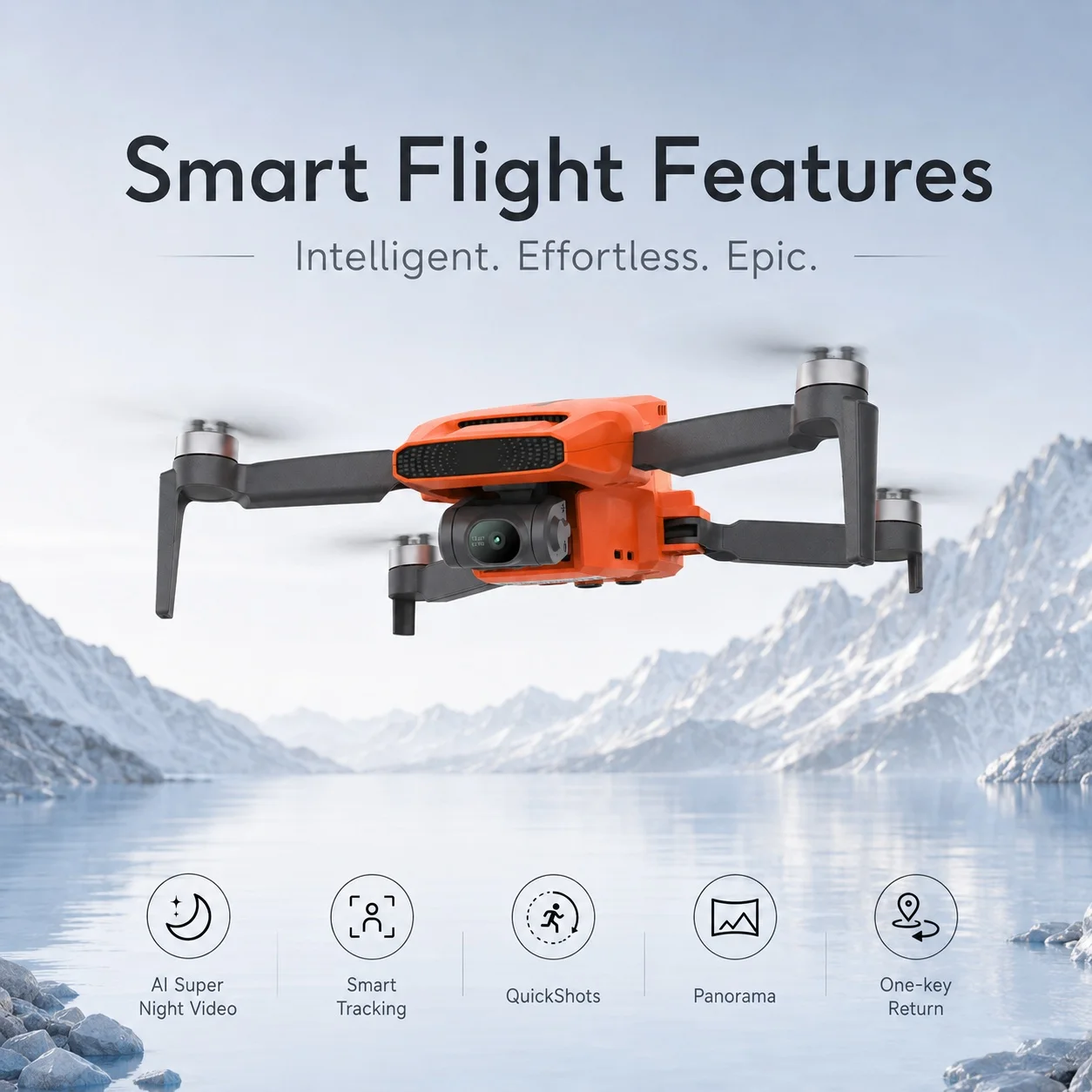 MINI 3 GPS Camera Drone, 4K/60fps UHD Video, 48MP Photos, 3-Axis Mechanical Gimbal, 9KM HD Image Transmission, 32-Min Max Flight Time, Level 5 Wind Resistance, Intelligent Follow, One-Key Return to Home, Foldable Portable Quadcopter for Adults
