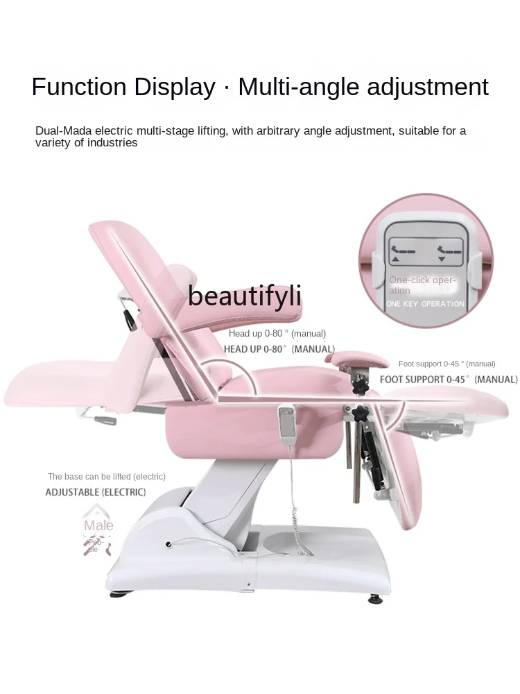 Gynecological Examining Table Private Care Electric Beauty Bed Recliner Multifunctional Outpatient Surgery Medical