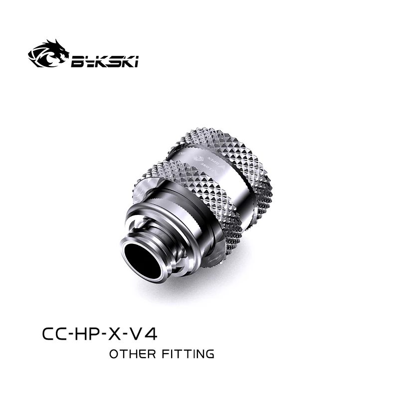 Bykski Hand Push Water Release Valve G1/4 ''Draad Mannelijke Naar Famale Messing Uitbreiding Open Stop Schakelaar Pc Koeling Fitting CC-HP-X-V4