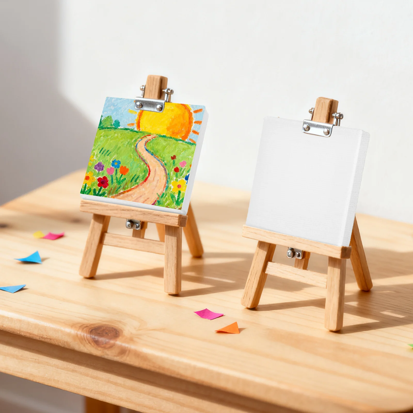 

24Pcs Blank Canvas Panels Oil Painting Supplies Stretched Frames for Creative DIY Projects Professional Artists