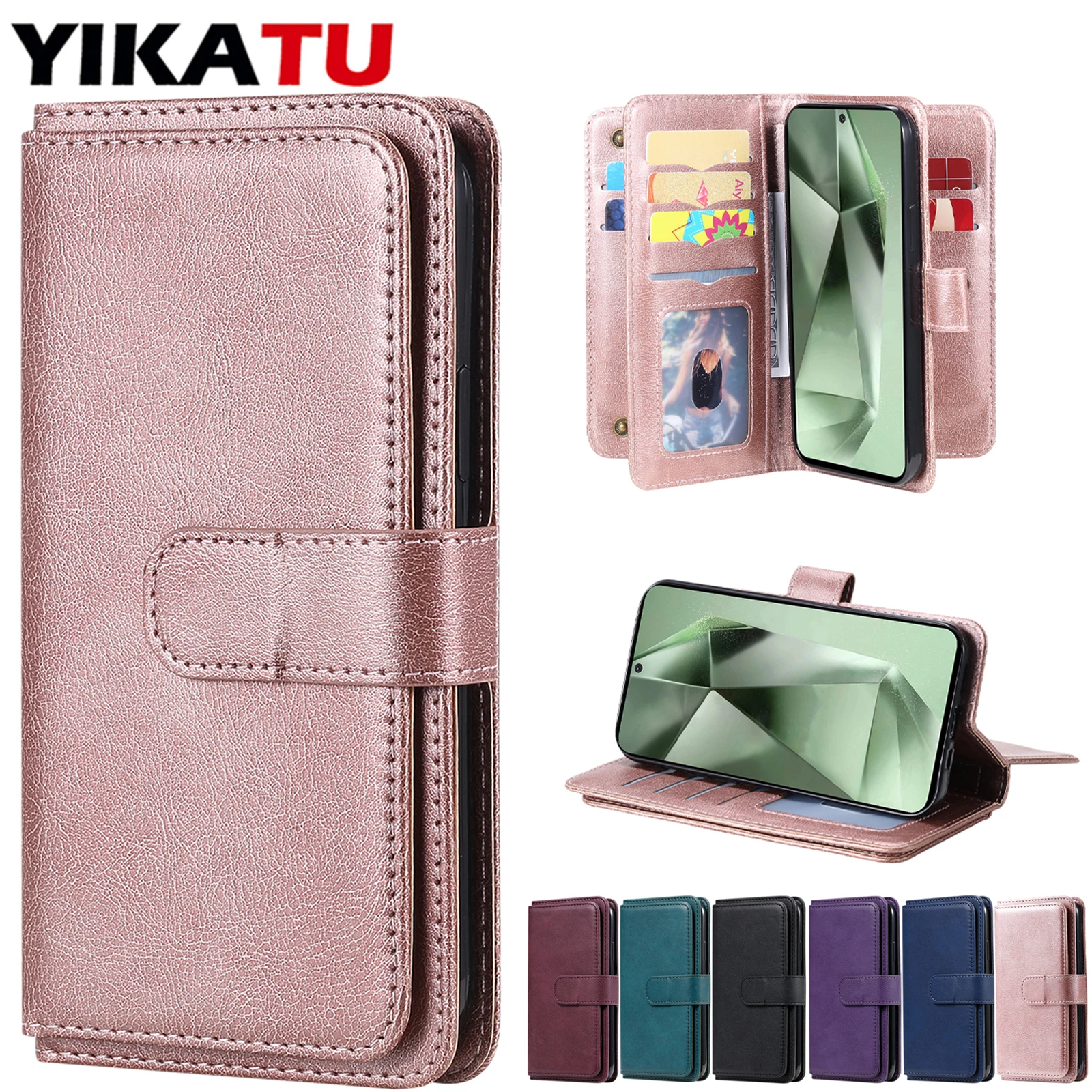 

Leather Wallet Case For Samsung Galaxy A07 A06 A05S A05 A04S A04E A03S A03 Core A02S M53 M33 M32 M23 M22 M10 F23 5G F22 Funda