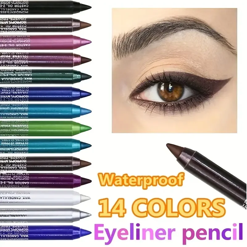 Silkworm Pearlescent Eyeshadow Pen Eyeliner Gel Pen Waterproof Eyebrow Pen High Gloss Color Eyeliner Pen