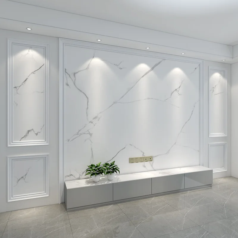 Simple modern marble pattern TV background wallpaper bedroom living room sofa video wall wall covering