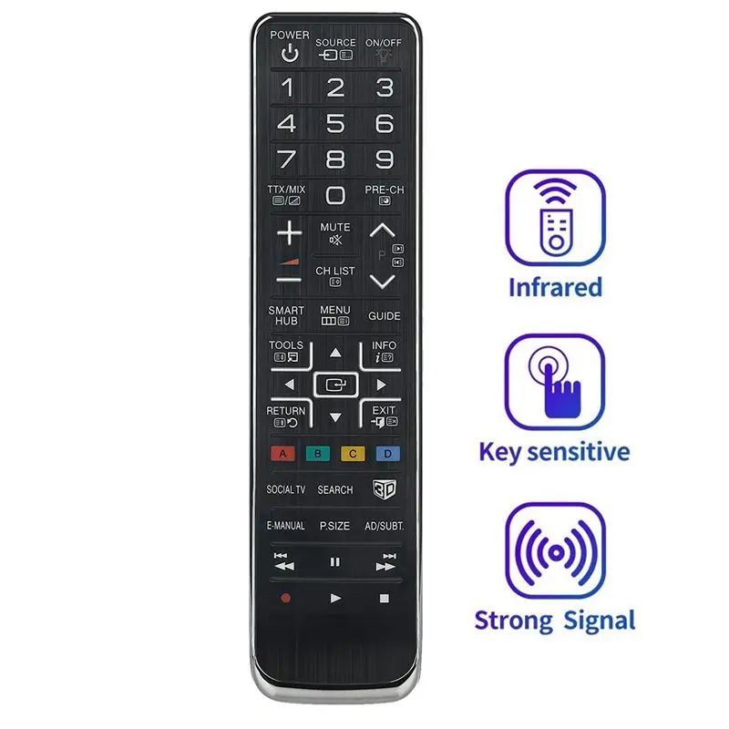 【NEW 2026】2X AA59-00543A Replace Remote Control For LED LCD Plasma 3D TV UE40D8000YU PS51D8000FU UE55D7000LU UE55D8000YU