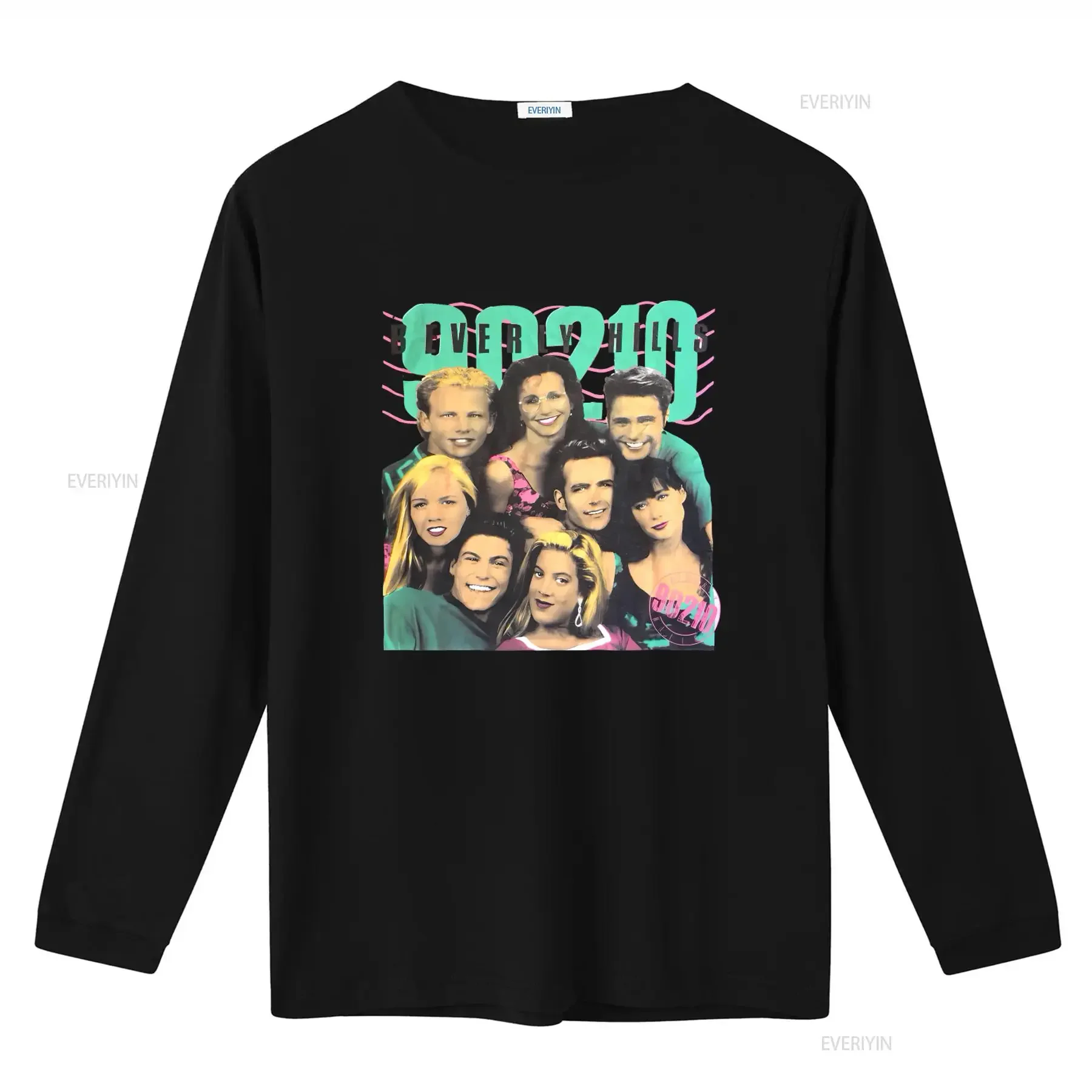 Vintage 1991 Beverly Hills 90210 Promo T Shirt Retro TV Show Cast Design L XL vintage Washed Stretched Comfortable Soft