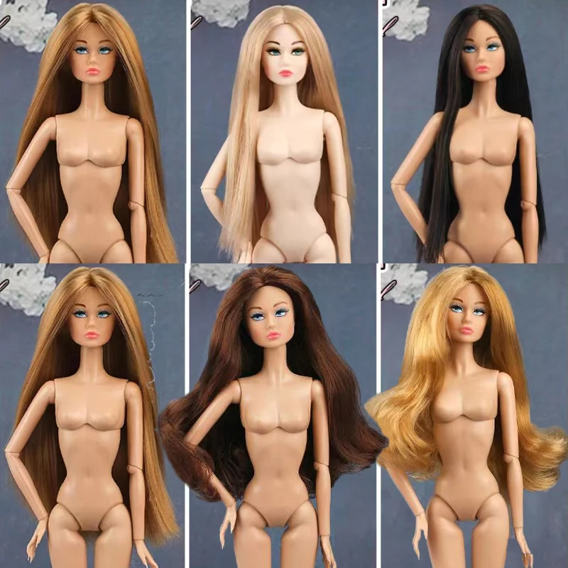 

32 см новая прическа супермодель обнаженная кукла 1/6 кукла белая/пшеничная кожа Высококачественный дизайн суставов подвижная модная игрушка для макияжа