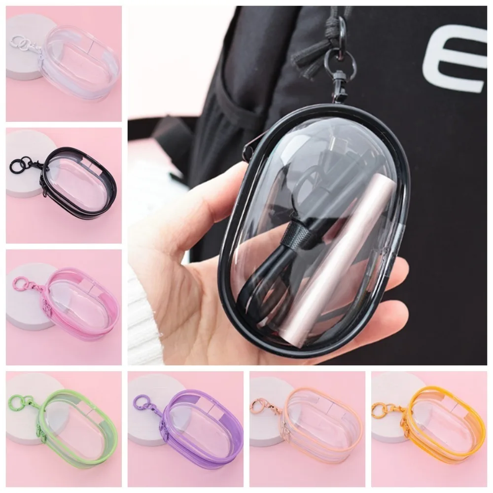 

With Keychain Phone Charger Bag Transparent Storage Data Cable Storage Bag Waterproof Anti Drop Digital Storage Bag Data Cable