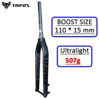 TRIFOX Official Boost Size 110*15mm 29er Mountain Bike 29 Disc Brake Tapered 1-1/8 to1-1/2Thru Axle TMK200 Full Carbon MTB Fork