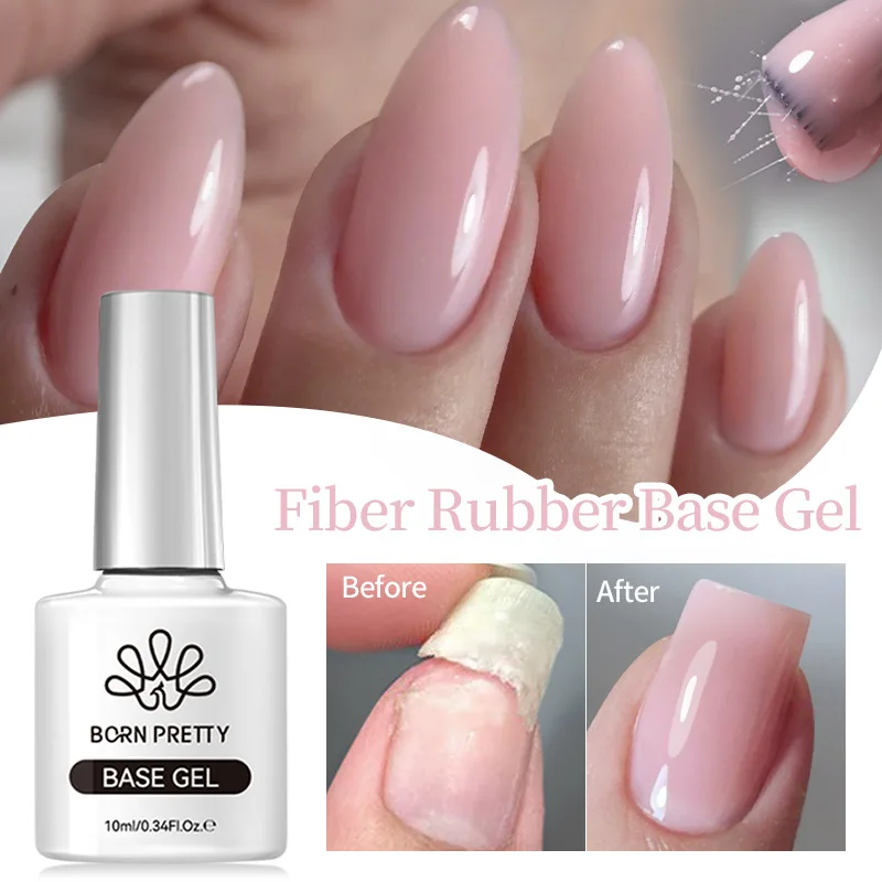 BORN PRETTY Nail Art Fiber Rubber Primer Reinforcement Adhesive Nail Care Leave-in Rubber Primer Functional Adhesive
