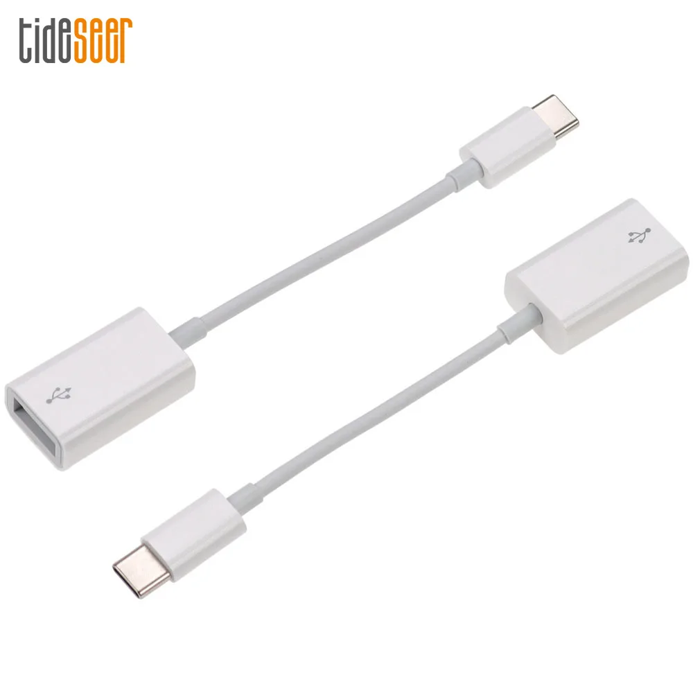 

300pcs USB 2.0 A Female To Type-C Male Adapter Type C OTG Cable For Samsung Xiaomi HTC Mobile Smartphone Tablet Flash Drive Data