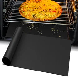 Revestimientos de horno para parte inferior de Gas de horno eléctrico, alfombrilla protectora de teflón antiadherente reutilizable, alfombrillas de parrilla resistentes al calor