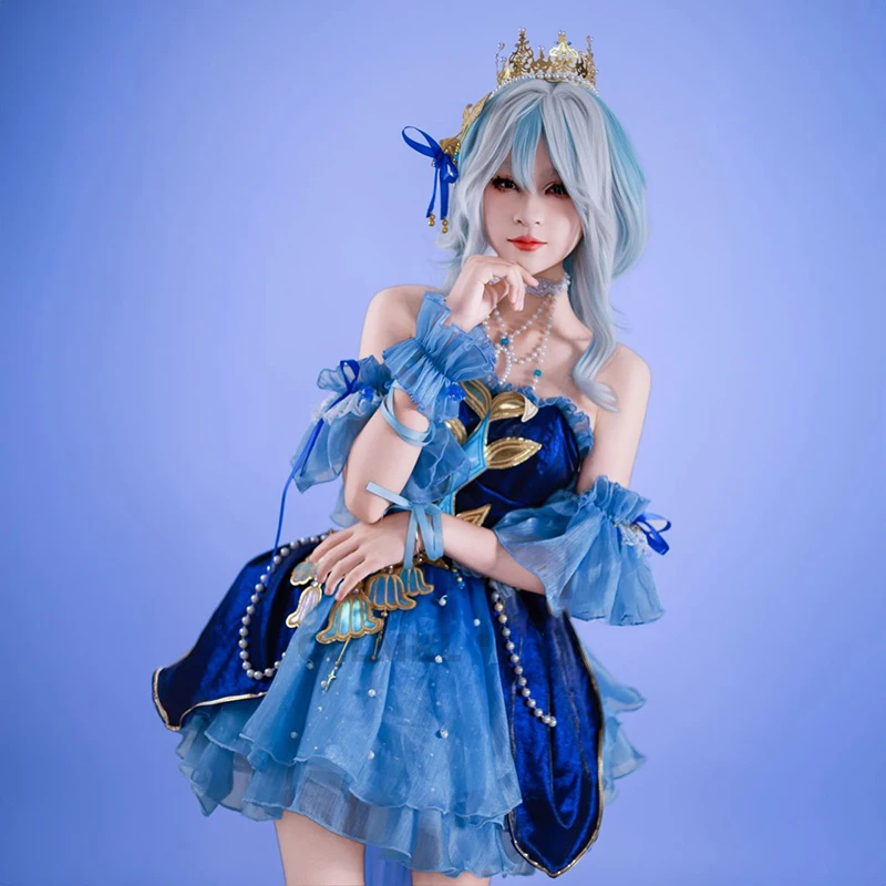

Genshin Impact косплей Fontaine Furina униформа Furina Лолита платье горничной праздничный наряд Хэллоуин играть роль