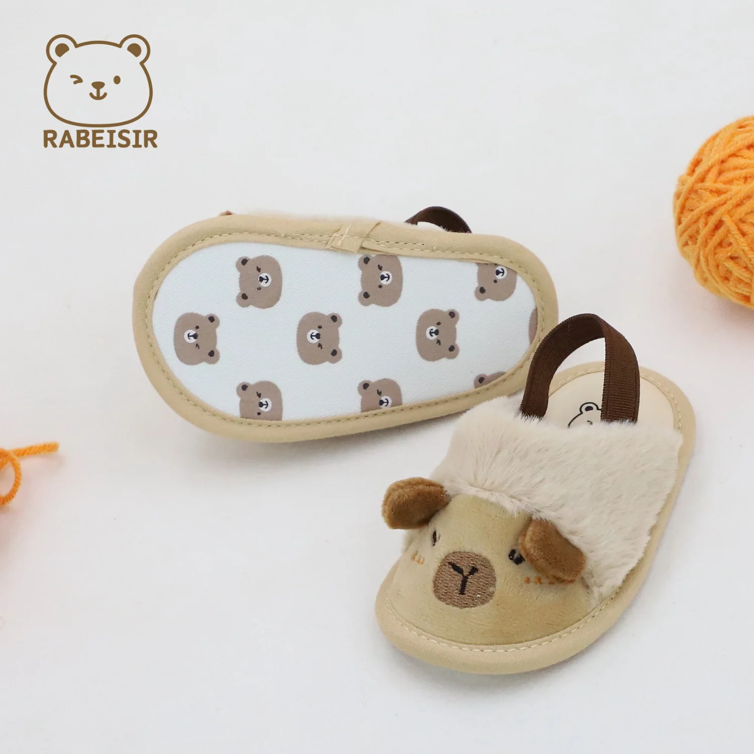 شباشب شعر للأطفال، حذاء مشي للأطفال بنعال ناعمة، مريح من 0-6-12-18 أنماط الخريف والشتاء