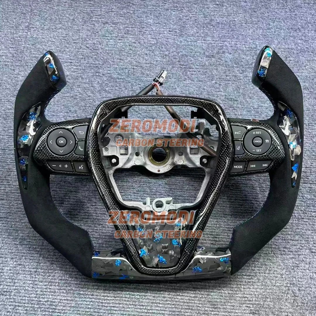 Carbon Fiber Steering Wheel For Toyota Camry Avalon RAV4 Corolla 2018 2019 2020 2021 2022 2023 Car Steering Wheel