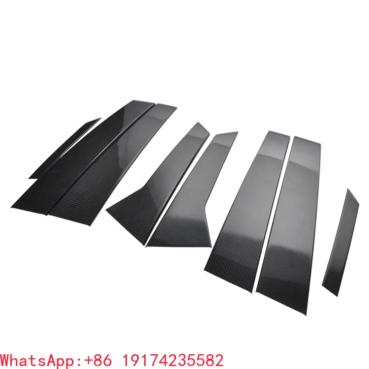 

Middle Pillar 8 Pcs for Porsche Macan 2014-2021 Dry Carbon Fiber Exterior Center Pillars