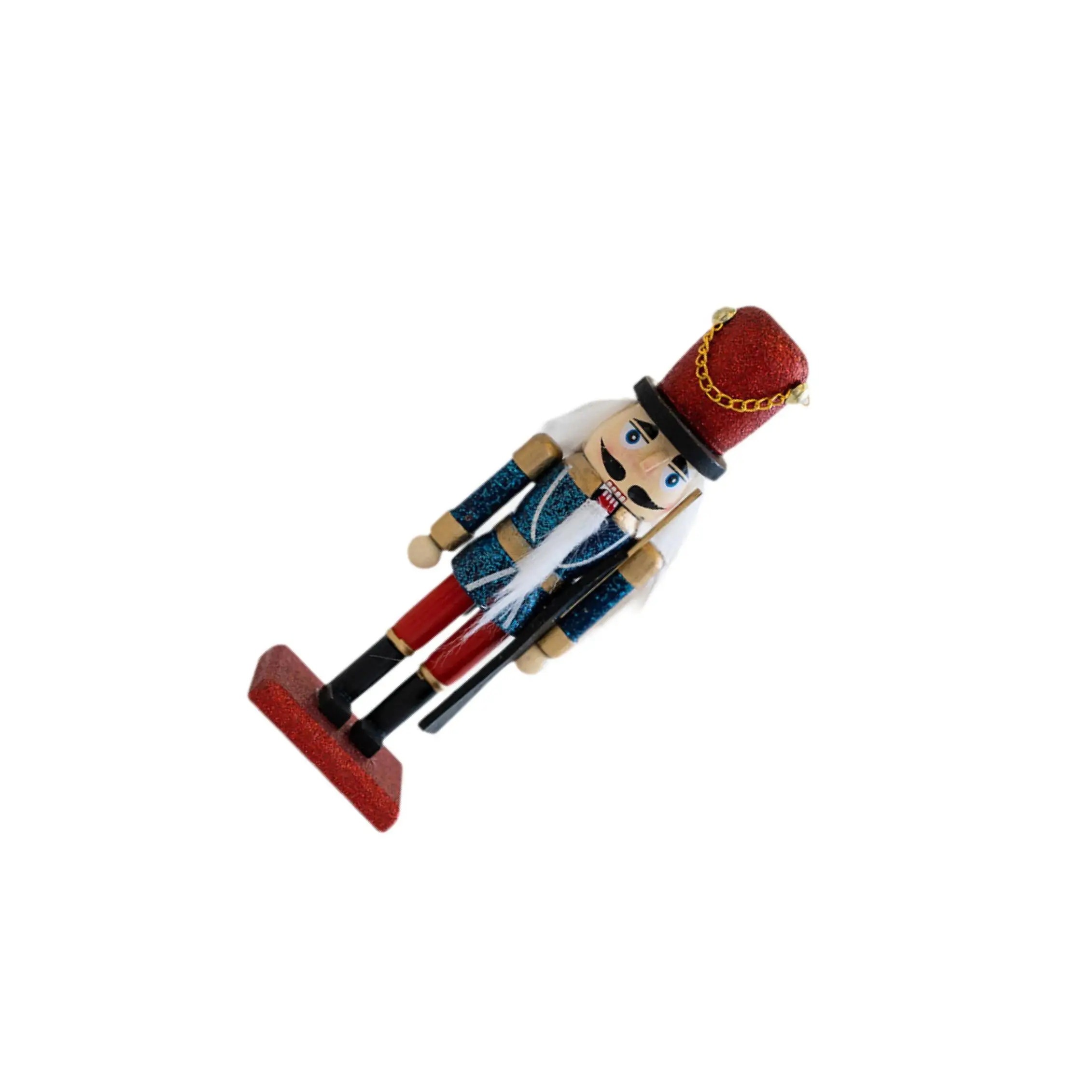 Christmas Nutcracker (16cm Tall) Handpainted Crafts for Table Christmas lver