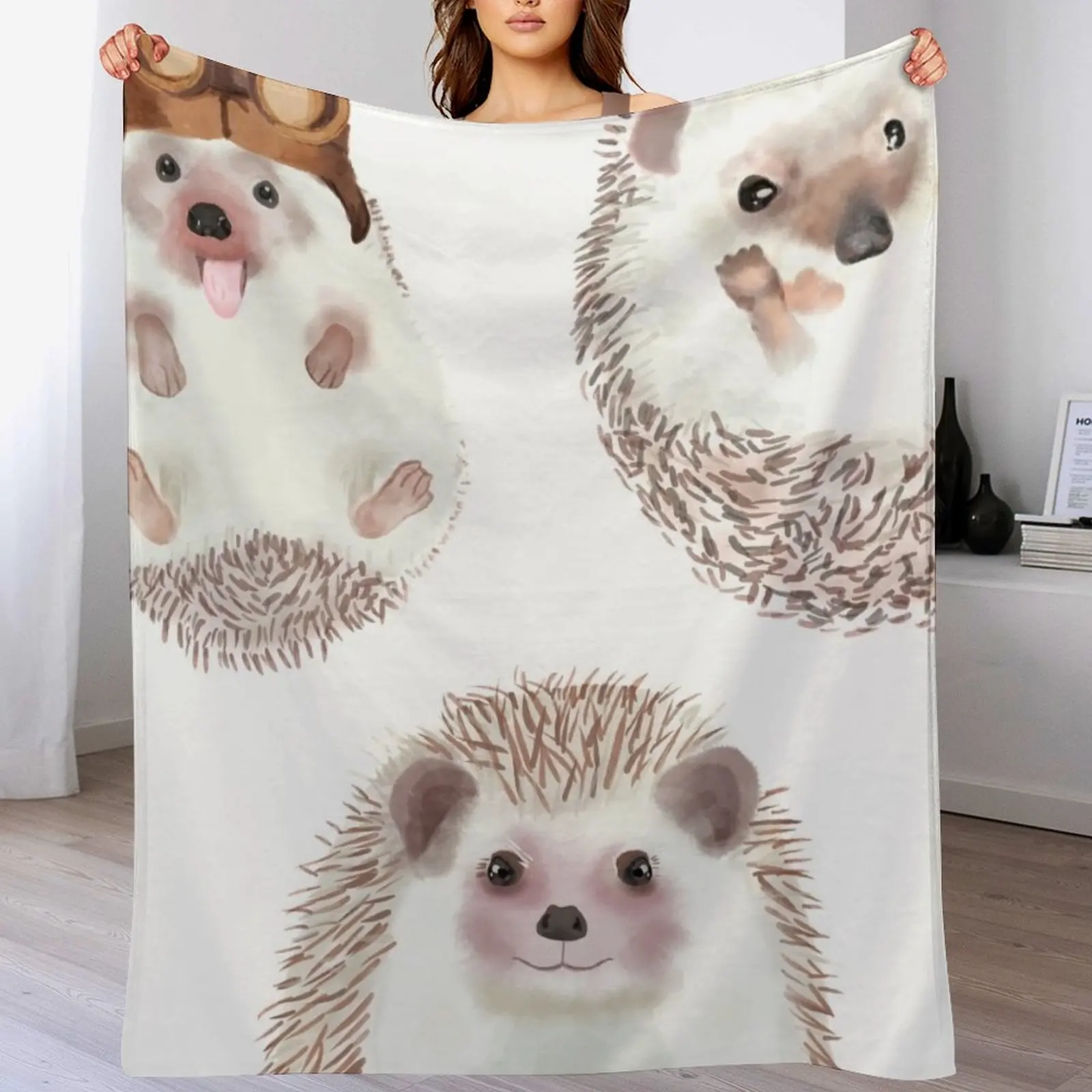 

HedgeHogs Throw Blanket Machine Washable Soft Warm Blanket