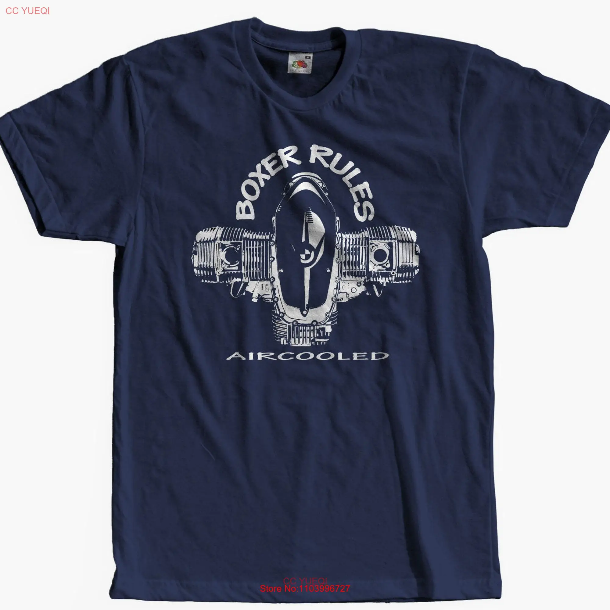 Boxer Motorcycle T Shirt aircooled flat engine long or short sleeves