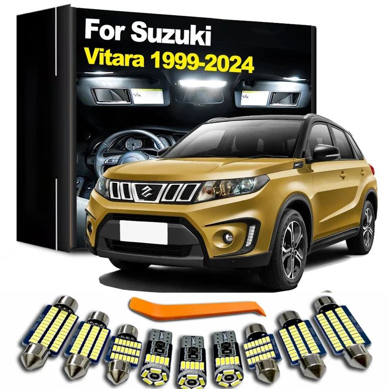 LED Interior Light Kit For Suzuki Grand Vitara 1999- 2016 2017 2018 2019 2020 2021 2022 2023 2024 LED Bulb Accessories