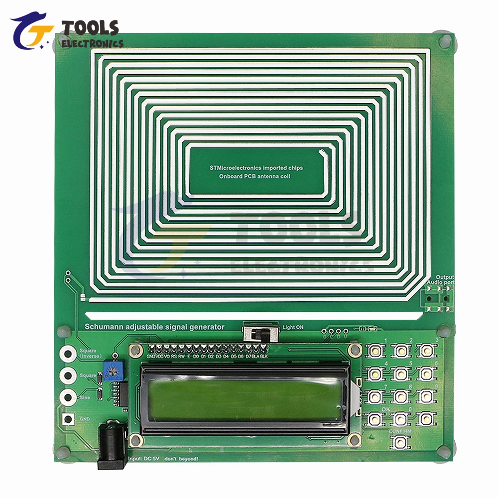 DC 5V Adjustable 0.1Hz~30000Hz 7.83Hz Schumann Wave Generator Ultra Low Frequency Pulse Generator Pure Sine FM Signal Generator