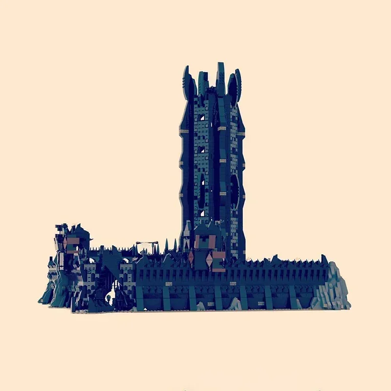 قلعة الطوب خواتم سحرية Moc بنة مشهد الفيلم UCS سيريث Ungol نموذج لتقوم بها بنفسك تجميع عرض الشارع لعبة هدية الطفل