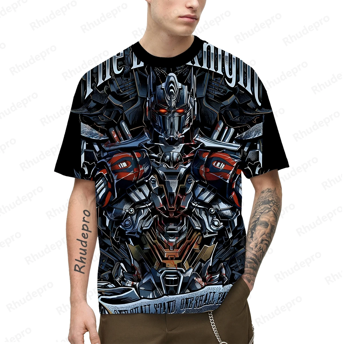 

Gundam Model Tops Anime Gym Men's T-shirt T-shirts 2024 Short Sleeve Fashion Cosplay 100-5XL Harajuku Style Summer