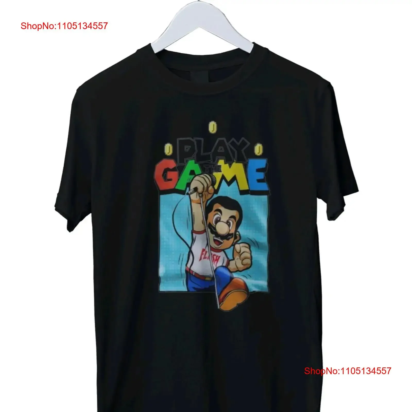 تي شيرت مطبوع عليه تصميم الألعاب مقاس S M L XL 2 3 4 عتيق مغسول ومتعدد الاستخدامات للجنسين مريح قليلاً