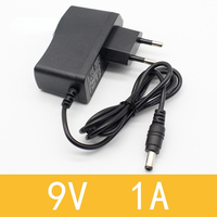 1pcs 9v 1a dc power adapter eu 5.5mm*2.1mm interface Power Supply 100-240v ac adapter for arduino UNO MEGA