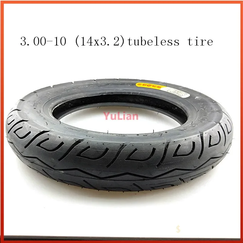 14 inch Vacuum Tubeless Tire CTS 3.00-10 / 14x3.2 fits Electric vehicle Electric Scooters e-Bike 14x3.2 300-10 Explosion-proof