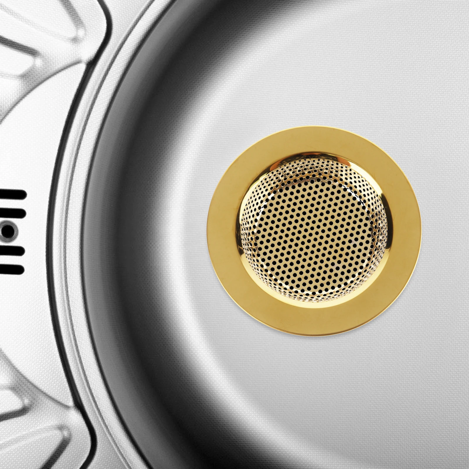 

1 set 1 Set Of Sink Strainer Kitchen Drain Cover Stopper Metal Rubber Filter For Kitchen Sink Drain Basket Dishwasher Safe