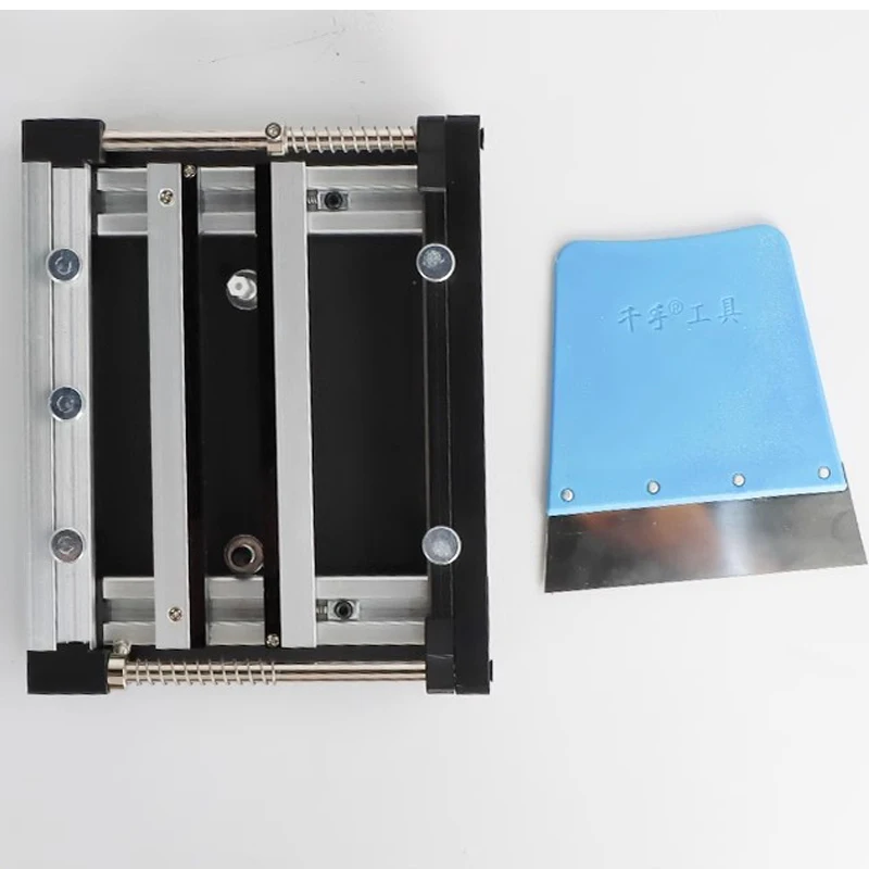 100x100 مللي متر محطة طباعة الشاشة الصغيرة اليدوية SMT PCB شبكة معدنية لحام لصق طاولة الطباعة
