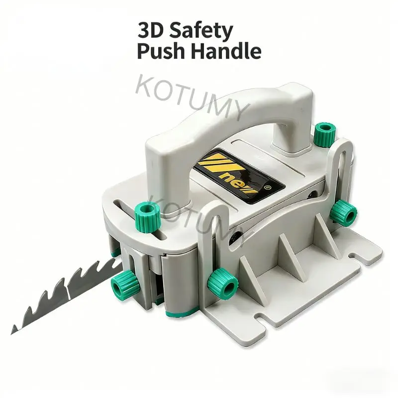 Anti-Cut 3D Safety Push Grip Yellow Woodworking Ruler for Router Table Band Saw & Table Saw DIY Crafting