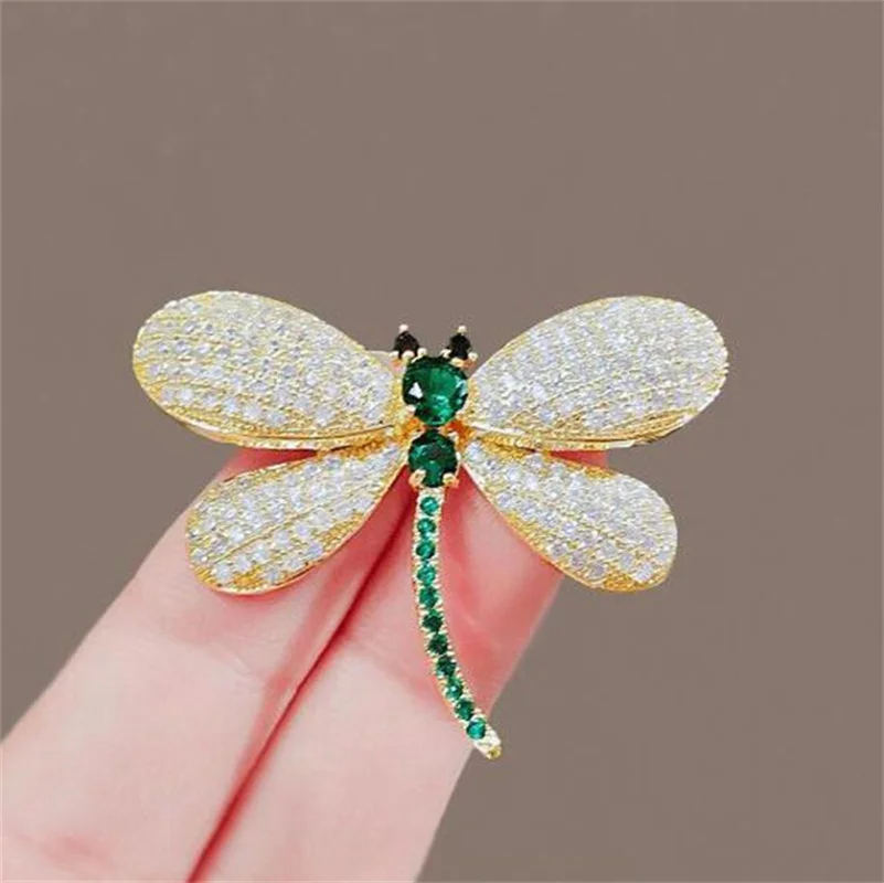 Korea Elegant Pearl Zircon Brooches for Women Tulip Ginkgo Bamboo Pins Opal Wheat Ear Suit Brooch Anti V-Collar Exposure Pins