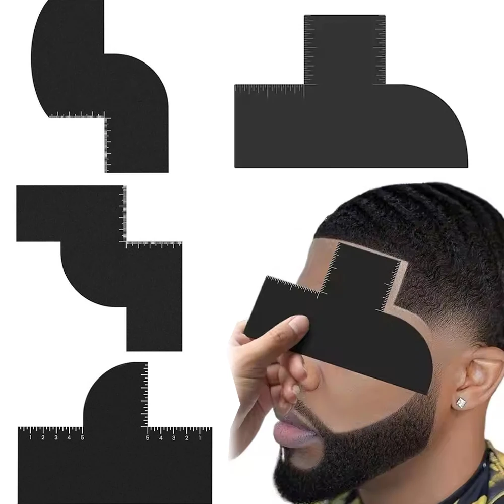 Enhancement Card for Barbers , Reusable Hairline Shaping Tool, Barber Accessories for Precise Hairline & Beard Styling
