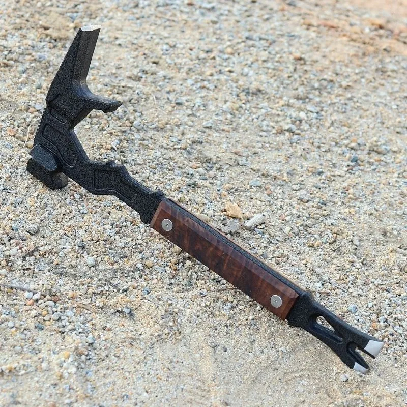 Forged Steel Multi-functional Hammer Solid Wood Handle Outdoor Portable Nail Hammer Professional Household Camping Hand Tools