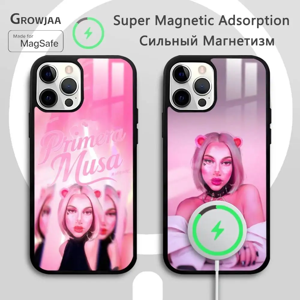 

O-omar Courtz Primera Musas Phone Case For IPhone 17 16 15 14 13 12 11 Pro Max Plus Mini Magsafe Mirror Wireless Magnetic Funda