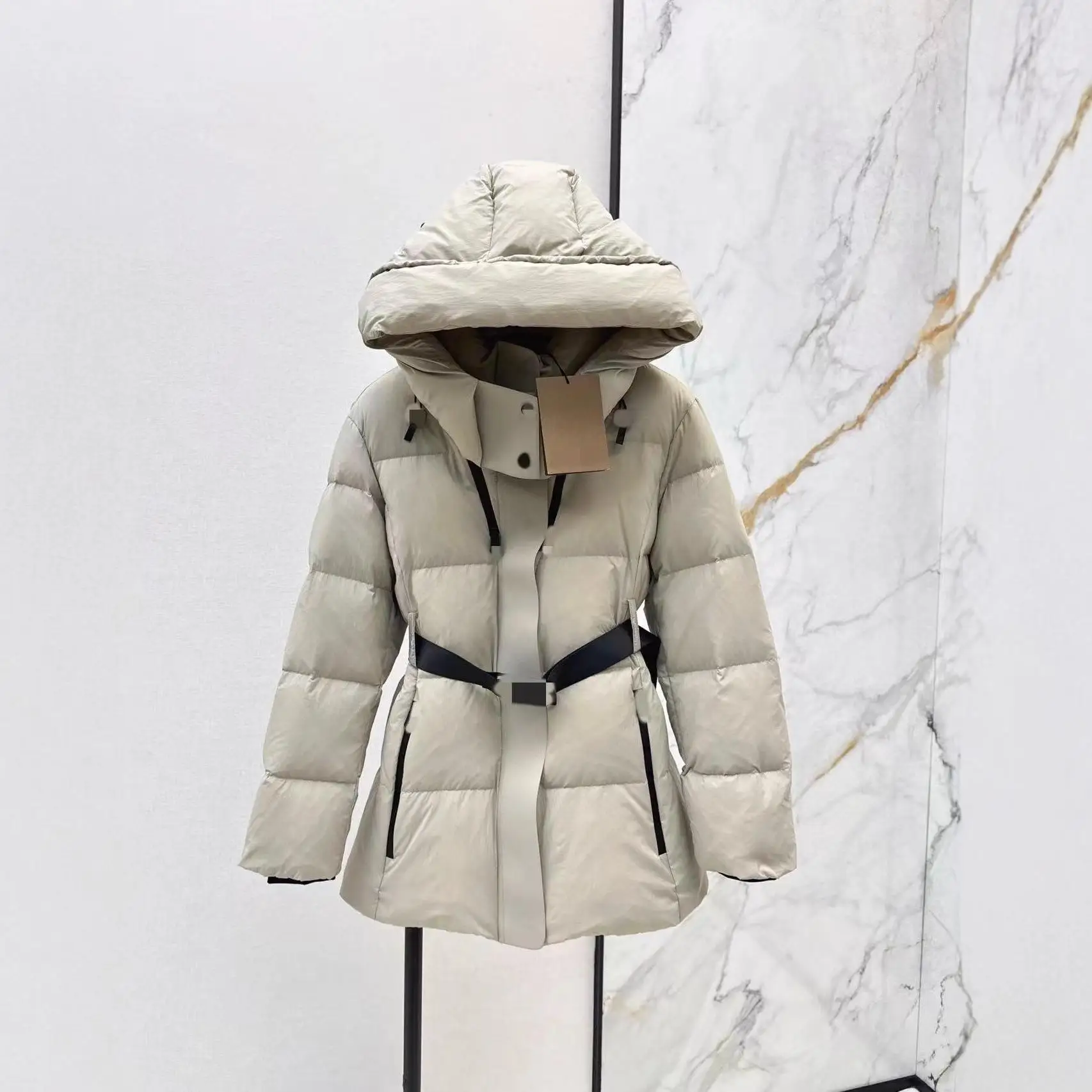 

Autumn Winter Women's down Jaet Hooded Slimming Warmth Faux Fur Lined Thiened ort Sle Early Spring New Arrival