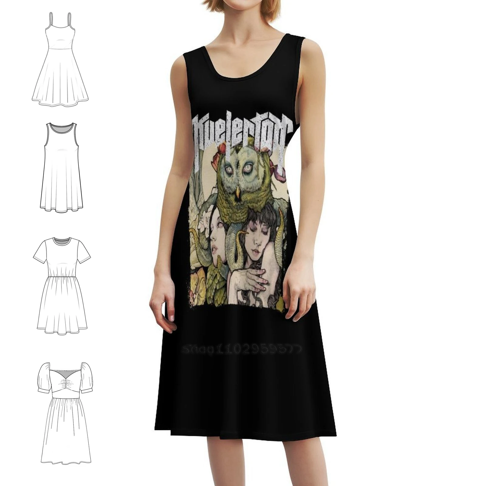 

Neon Lights Korean Style Dress For Women Elegant Casual Dress For Party Or Daily Wear Lyrics Music Metal Band Tyler Childers