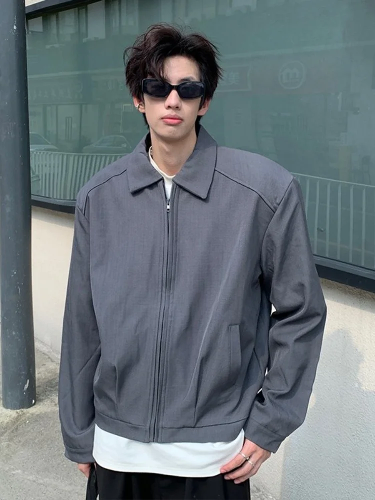 

Мужская летная куртка 2025: Новинка весна-осень, повседневная верхняя одежда с воротником-стойкой, в стиле американского милитари, с длинными рукавами, для зрелых и солидных мужчин.