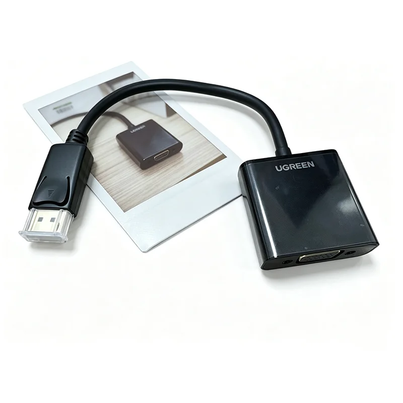 DISplayPort UGREEN to VGA Adapter 4K 60Hz Male to Female DP to VGA Converter Video Display Cable