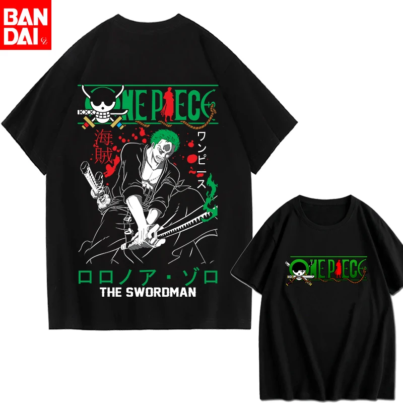 One Piece Men's T-shirt Portgas D. Ace Anime Summer Boy Spring and Autumn Children's Short Sleeves Parent-Child Wear Sport Tees view 2