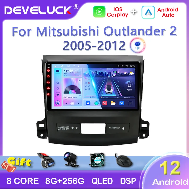 

2 Din Android 12 Car Radio For Mitsubishi Outlander Xl 2 2005-2012 Multimedia Video Player GPS Navigation Carpaly Stereo Wifi 4G