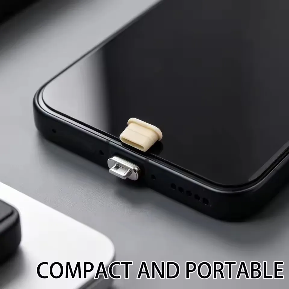 6/1Pcs Type C Charging Port Protector Stopper Cap Cover DIY Dust Plugs Pendant for iPhone 17 Samsung Anti-Dust Plug with Hole view 4