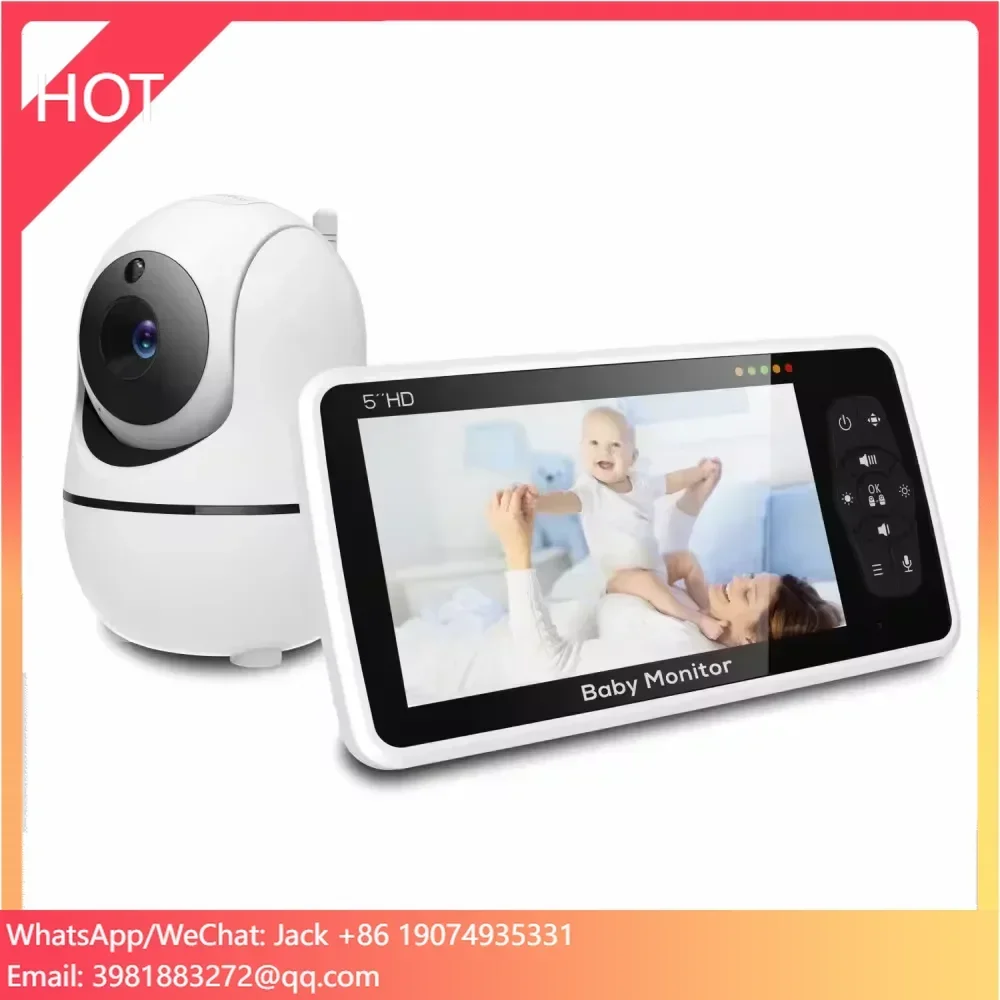 5'' 720P HD Infrared Camera Baby ECO BabyPhone Pan Tilt Two Way Audio Baby Camera with Video SM50