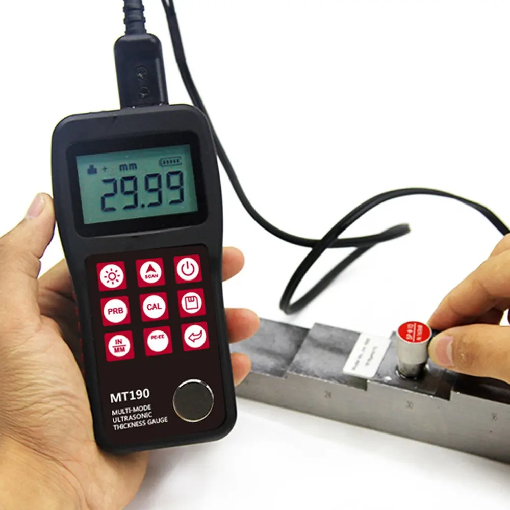 

MT190 Multi-Mode Ultrasonic Thickness Gauge Meter Tester with Backlight