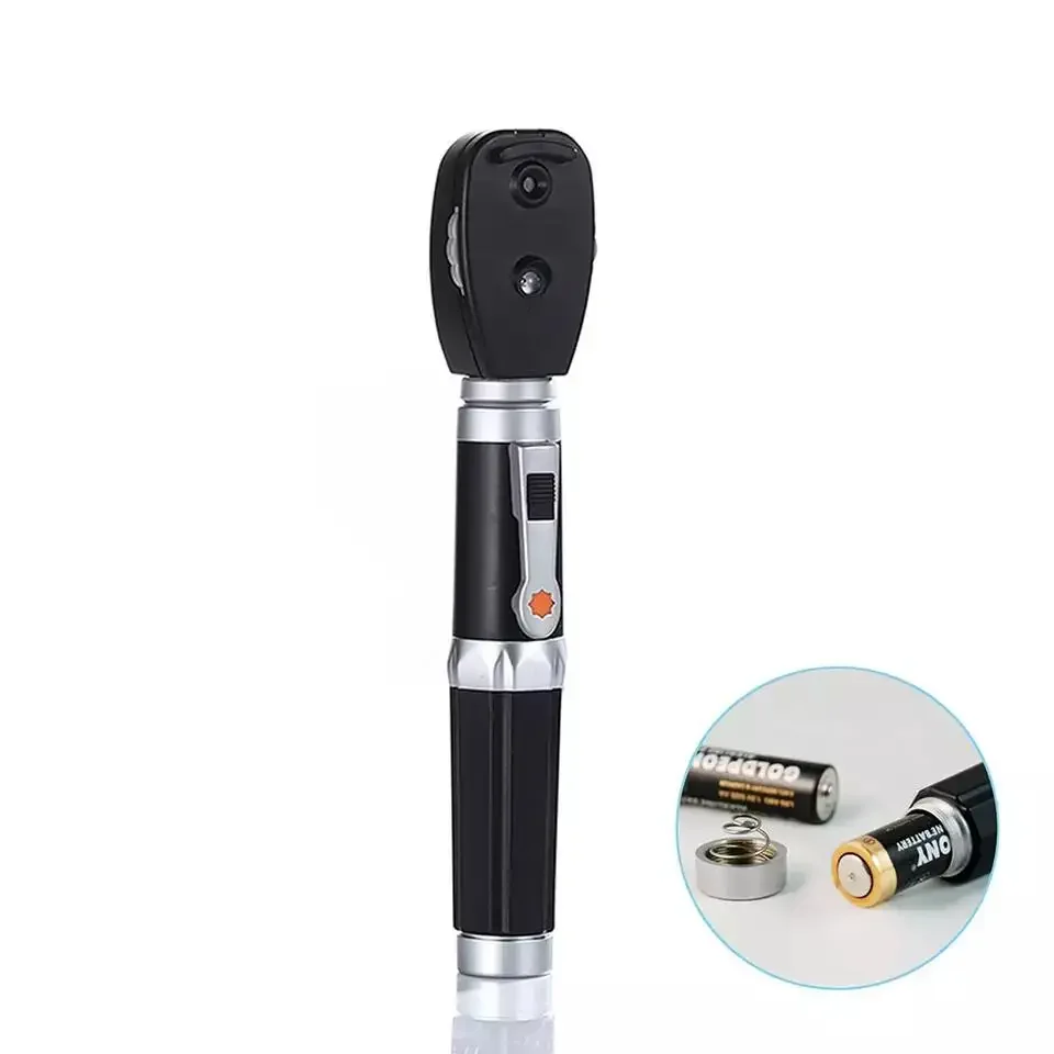 PET Handheld Portable Medical Fiber Optic Otoscope Endoscope Ear Eye Examination for Vet Ophthalmoscope Otoscope Set