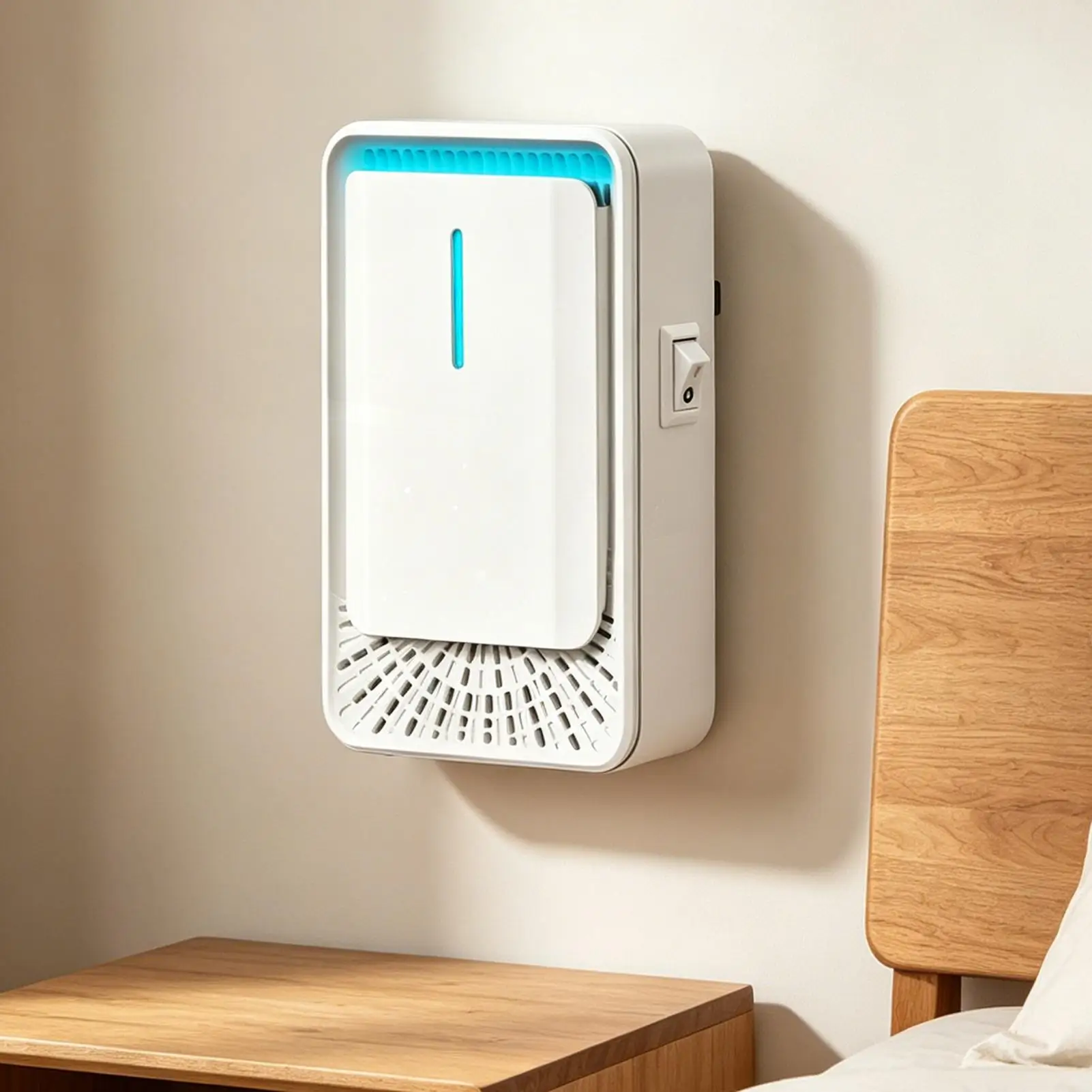 Small Air Purifier Plug In Portable Smart Odor Eliminator Desk Mini Air Purifier Machine For Home Office Dorm Bedroom Kitchen